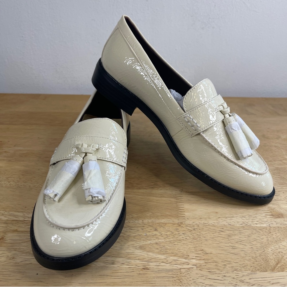 Franco Sarto Women's Carolyn Cream Low Loafers Size 8